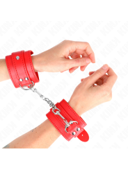 Kink - Resistenza Da Polso Semplice Rosso Regolabile 20-23 Cm X 55 Cm - KINK WRIST RESTRAINT - Manette e Polsini | erosidea.com