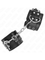 Kink - Regtino Da Polso Doppia Fibbia Nero Regolabile 19-26 Cm - KINK WRIST RESTRAINT - Manette e Polsini | erosidea.com