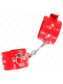 Kink - Polsini Lucidi Rossi Regolabili 23-33 Cm - KINK WRIST RESTRAINT - Manette e Polsini | erosidea.com