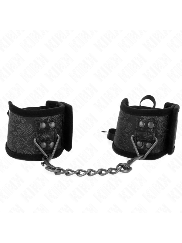 Kink - Resistenza Da Polso Scandalo Dettagli In Pizzo Nero 245 Cm X 65 Cm - KINK WRIST RESTRAINT - Manette e Polsini | erosidea.com