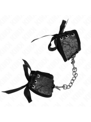Kink - Resistenza Da Polso Scandalo Dettagli In Pizzo Nero 245 Cm X 65 Cm - KINK WRIST RESTRAINT - Manette e Polsini | erosidea.com