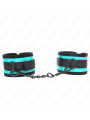 Kink - Tenuta Da Polso In Nylon Con Gancio E Loop Nero-Blu Regolabile 18-32 Cm X 5 Cm - KINK WRIST RESTRAINT - Manette e Polsini | erosidea.com