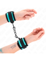 Kink - Tenuta Da Polso In Nylon Con Gancio E Loop Nero-Blu Regolabile 18-32 Cm X 5 Cm - KINK WRIST RESTRAINT - Manette e Polsini | erosidea.com