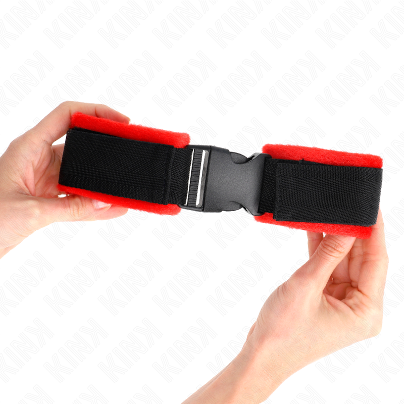 Kink - Tenuta Da Polso In Nylon Hook&Loop Nera Modello 1 Ajdustable 25-35 Cm X 6 Cm - KINK WRIST RESTRAINT - Manette e Polsini | erosidea.com