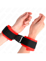 Kink - Tenuta Da Polso In Nylon Hook&Loop Nera Modello 1 Ajdustable 25-35 Cm X 6 Cm - KINK WRIST RESTRAINT - Manette e Polsini | erosidea.com