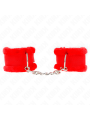 Kink Polsini Foderati In Pelliccia Rosso Regolabili - KINK WRIST RESTRAINT - Manette e Polsini | erosidea.com