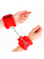 Kink Polsini Foderati In Pelliccia Rosso Regolabili - KINK WRIST RESTRAINT - Manette e Polsini | erosidea.com