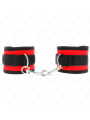 Kink - Tenuta Da Polso In Nylon Hook&Loop Rosso-Nero Modello 2 Regolabile 18-35 Cm X 6 Cm - KINK WRIST RESTRAINT - Manette e Polsini | erosidea.com