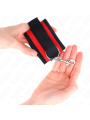 Kink - Tenuta Da Polso In Nylon Hook&Loop Rosso-Nero Modello 2 Regolabile 18-35 Cm X 6 Cm - KINK WRIST RESTRAINT - Manette e Polsini | erosidea.com