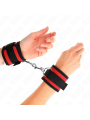 Kink - Tenuta Da Polso In Nylon Hook&Loop Rosso-Nero Modello 2 Regolabile 18-35 Cm X 6 Cm - KINK WRIST RESTRAINT - Manette e Polsini | erosidea.com