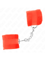 Kink - Polsini In Pelliccia Per Principianti Rosso 30 X 7 Cm - KINK WRIST RESTRAINT - Manette e Polsini | erosidea.com
