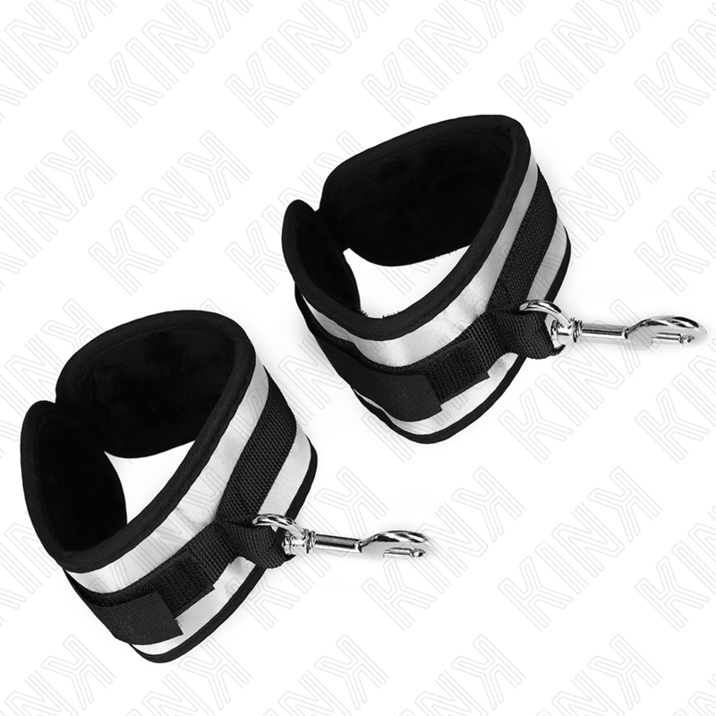 Kink - Polsini In Neoprene Grigio 23 X 5 Cm - KINK WRIST RESTRAINT - Manette e Polsini | erosidea.com