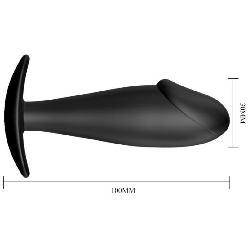 Plug Anale In Silicone Per Pene Nero - PRETTY LOVE BOTTOM - Plug e Catene Anali | erosidea.com