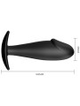 Plug Anale In Silicone Per Pene Nero - PRETTY LOVE BOTTOM - Plug e Catene Anali | erosidea.com