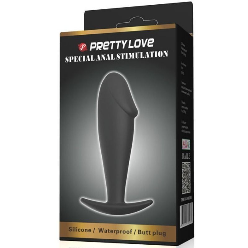 Plug Anale In Silicone Per Pene Nero - PRETTY LOVE BOTTOM - Plug e Catene Anali | erosidea.com