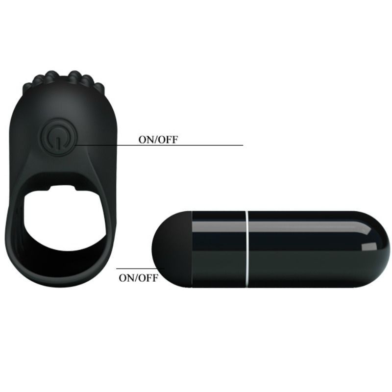 Pretty Love - Flirtation Ditale Vibrazione Nero Steward - PRETTY LOVE FLIRTATION - Vibratori | erosidea.com