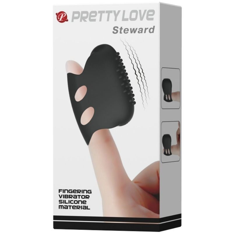 Pretty Love - Flirtation Ditale Vibrazione Nero Steward - PRETTY LOVE FLIRTATION - Vibratori | erosidea.com