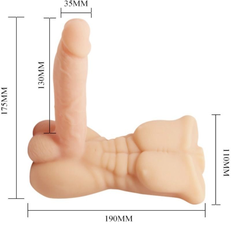 Baile Tentazione Uomo Pi™ Grande Con Vibrazione - BAILE FOR HIM - Dildo Maxi | erosidea.com