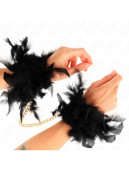 Kink - Polsini In Piuma Con Catena In Oro Modello 1 - KINK WRIST RESTRAINT - Manette e Polsini | erosidea.com