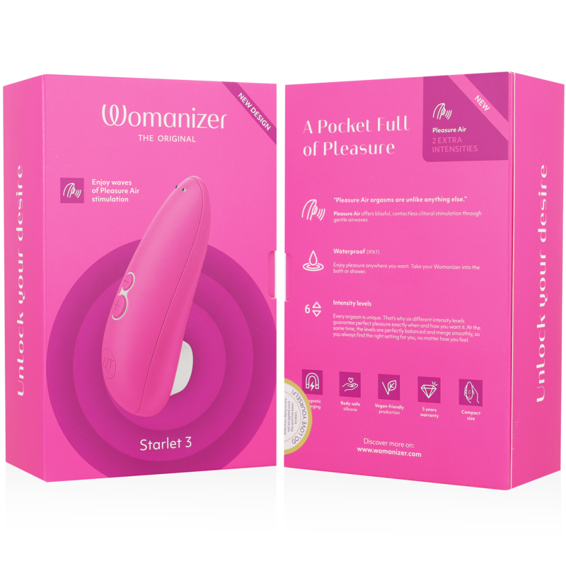 Womanizer - Stimolatore Clitoride Starlet 3 Rosa - WOMANIZER - Succhia Clitoride | erosidea.com