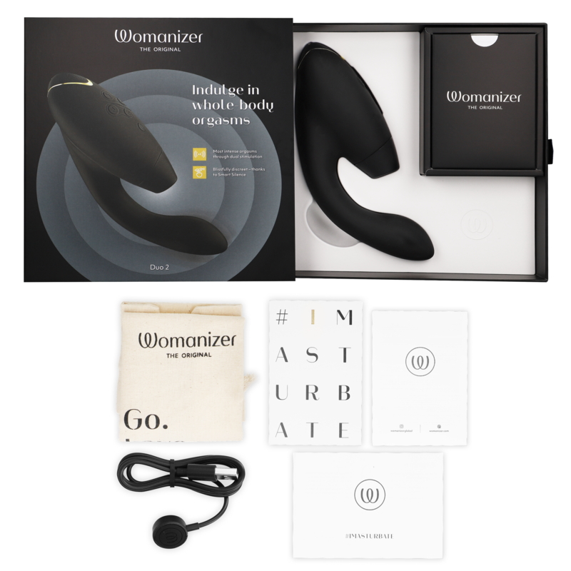 Womanizer - Duo 2 Stimolatore G-Spot Nero - WOMANIZER - Vibratori punto G | erosidea.com