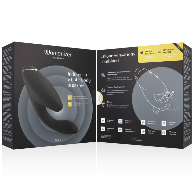 Womanizer - Duo 2 Stimolatore G-Spot Nero - WOMANIZER - Vibratori punto G | erosidea.com