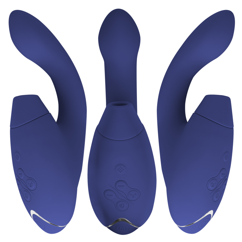 Stimolatore Doppio Womanizer Duo 2 Pleasure Air Blu - WOMANIZER - Stimolatori | erosidea.com