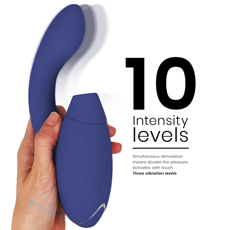 Stimolatore Doppio Womanizer Duo 2 Pleasure Air Blu - WOMANIZER - Stimolatori | erosidea.com