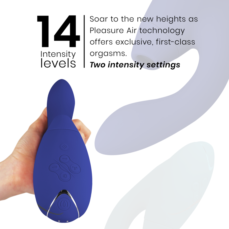 Stimolatore Doppio Womanizer Duo 2 Pleasure Air Blu - WOMANIZER - Stimolatori | erosidea.com