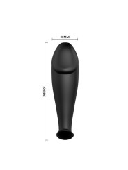 Plug Anale In Silicone Forma Del Pene E 12 Modalit Di Vibrazione Nero - PRETTY LOVE BOTTOM - Plug e Catene Anali | erosidea.com