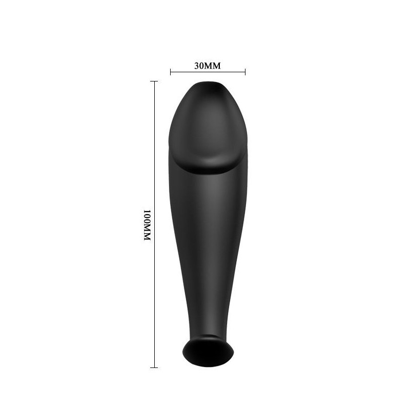 Plug Anale In Silicone Forma Del Pene E 12 Modalit Di Vibrazione Nero - PRETTY LOVE BOTTOM - Plug e Catene Anali | erosidea.com
