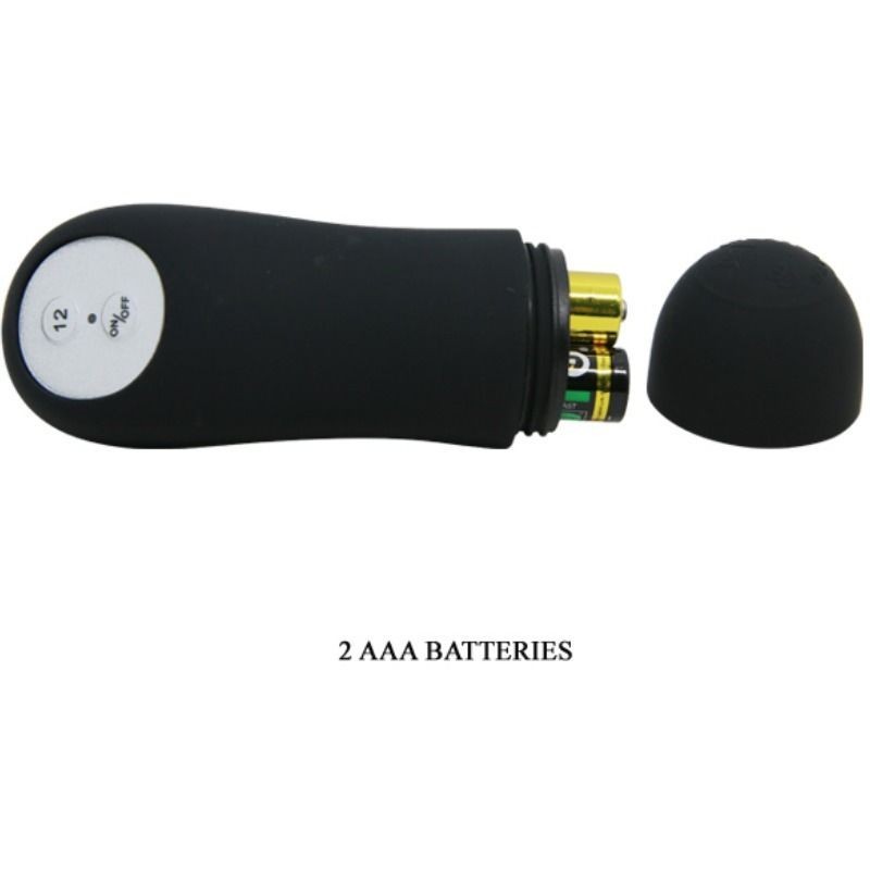 Plug Anale In Silicone Forma Del Pene E 12 Modalit Di Vibrazione Nero - PRETTY LOVE BOTTOM - Plug e Catene Anali | erosidea.com