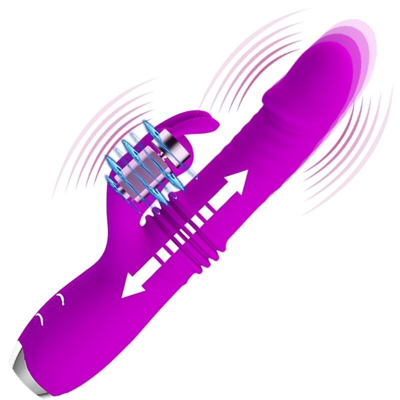 Vibratore Rabbit Dorothy Ricaricabile Viola - PRETTY LOVE C-TYPE - Vibratori Rabbit | erosidea.com