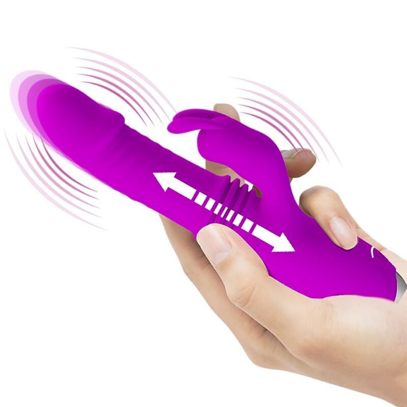 Vibratore Rabbit Dorothy Ricaricabile Viola - PRETTY LOVE C-TYPE - Vibratori Rabbit | erosidea.com
