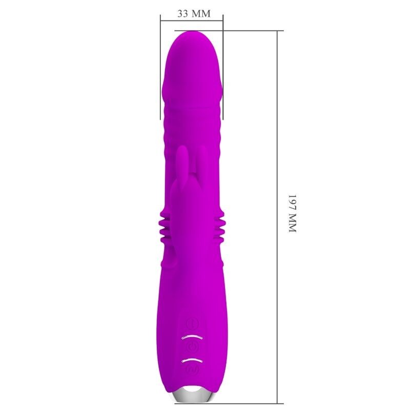 Vibratore Rabbit Dorothy Ricaricabile Viola - PRETTY LOVE C-TYPE - Vibratori Rabbit | erosidea.com