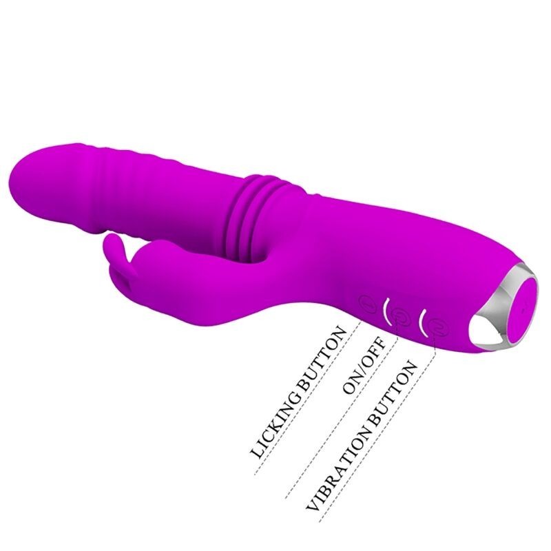 Vibratore Rabbit Dorothy Ricaricabile Viola - PRETTY LOVE C-TYPE - Vibratori Rabbit | erosidea.com