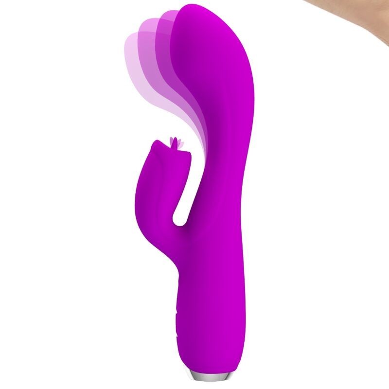 Vibratore Ricaricabile Gloria Rabbit-Viola Impermeabile - PRETTY LOVE C-TYPE - Vibratori Rabbit | erosidea.com