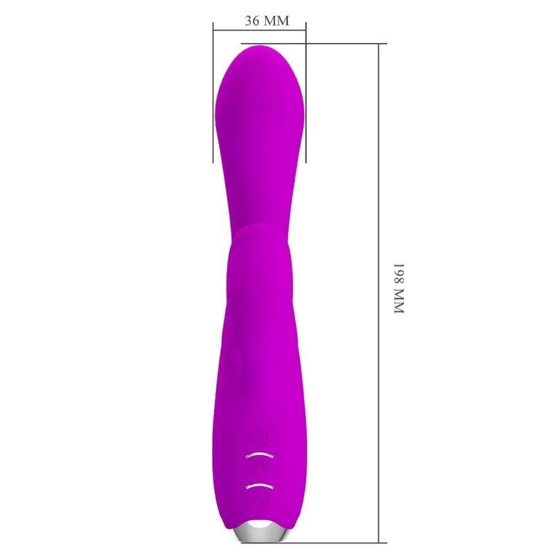 Vibratore Ricaricabile Gloria Rabbit-Viola Impermeabile - PRETTY LOVE C-TYPE - Vibratori Rabbit | erosidea.com