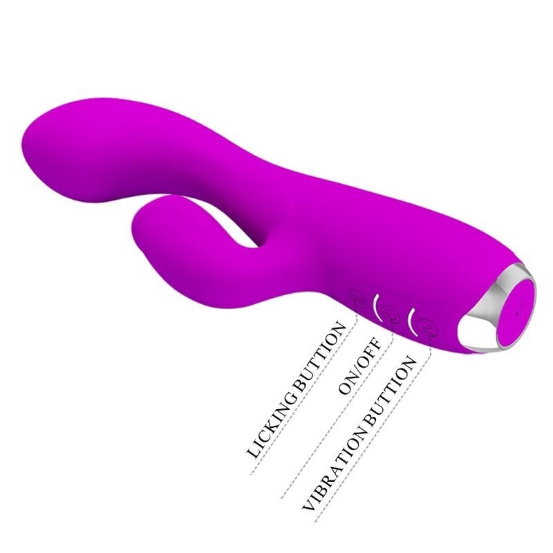 Vibratore Ricaricabile Gloria Rabbit-Viola Impermeabile - PRETTY LOVE C-TYPE - Vibratori Rabbit | erosidea.com