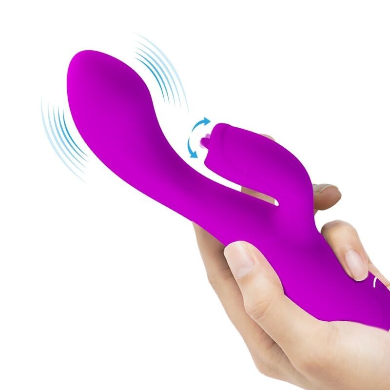 Vibratore Ricaricabile Gloria Rabbit-Viola Impermeabile - PRETTY LOVE C-TYPE - Vibratori Rabbit | erosidea.com