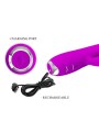 Vibratore Ricaricabile Gloria Rabbit-Viola Impermeabile - PRETTY LOVE C-TYPE - Vibratori Rabbit | erosidea.com
