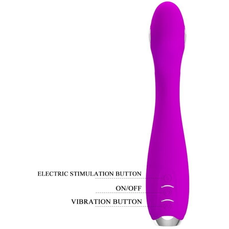 Vibratore Elettroshock Ricaricabile Hector Impermeabile Viola - PRETTY LOVE FLIRTATION - Vibratori | erosidea.com