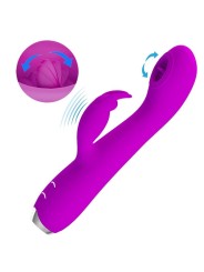 Pretty Love - Vibratore Ricaricabile Rachel Con Ventosa Viola - PRETTY LOVE C-TYPE - Vibratori | erosidea.com