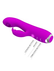 Pretty Love - Vibratore Ricaricabile Rachel Con Ventosa Viola - PRETTY LOVE C-TYPE - Vibratori | erosidea.com