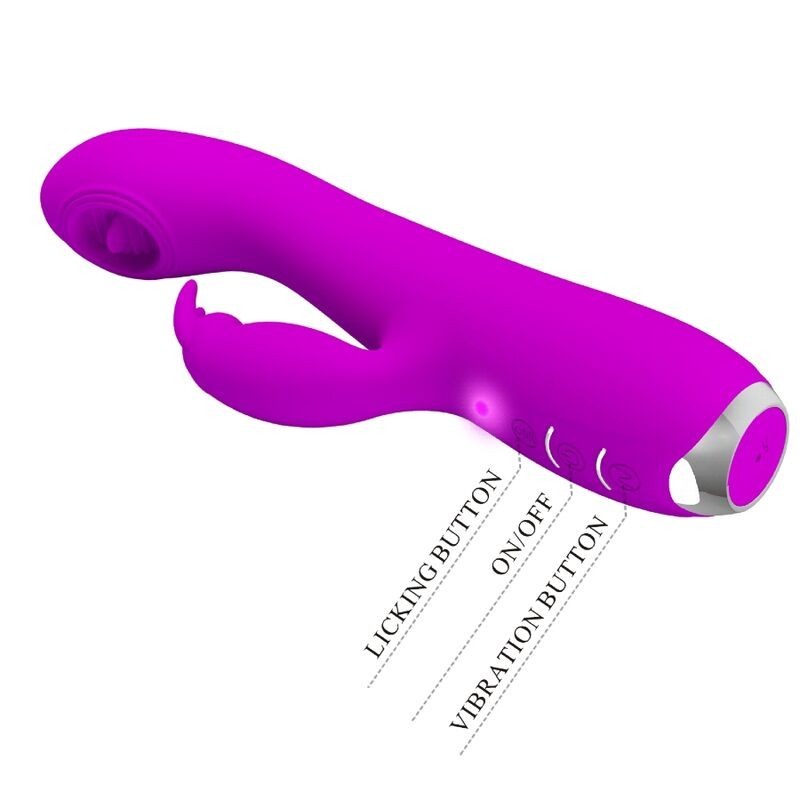 Pretty Love - Vibratore Ricaricabile Rachel Con Ventosa Viola - PRETTY LOVE C-TYPE - Vibratori | erosidea.com