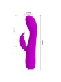 Pretty Love - Vibratore Ricaricabile Rachel Con Ventosa Viola - PRETTY LOVE C-TYPE - Vibratori | erosidea.com