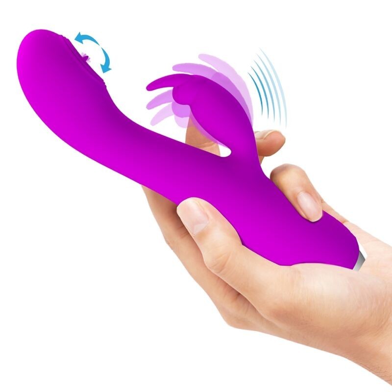 Pretty Love - Vibratore Ricaricabile Rachel Con Ventosa Viola - PRETTY LOVE C-TYPE - Vibratori | erosidea.com