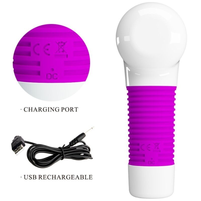 Massaggiatore Ricaricabile Magic Gum - PRETTY LOVE C-TYPE - Magic Wand | erosidea.com