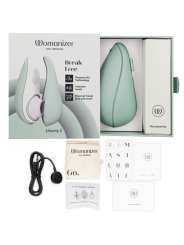 Womanizer - Liberty 2 Stimolatore Clitoride & Ventosa Verde Chiaro - WOMANIZER - Succhia Clitoride | erosidea.com