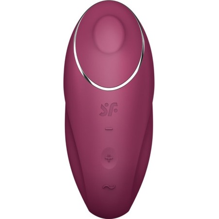 Satisfyer - Tap & Climax 1 Vibratore Lay-On Rosso - SATISFYER LAYONS - Vibratori Clitoride | erosidea.com